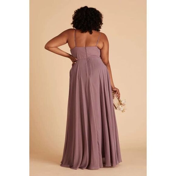 NWT Birdy Grey Kaia Chiffon Dark Mauve Dress - Size: Medium - Picture 2 of 16